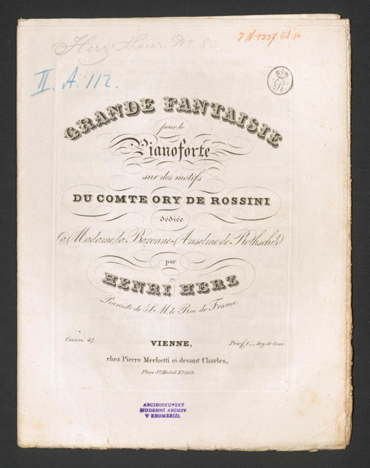 Grande Fantaisie. Sur des motives "du Comte ory de Rossini"