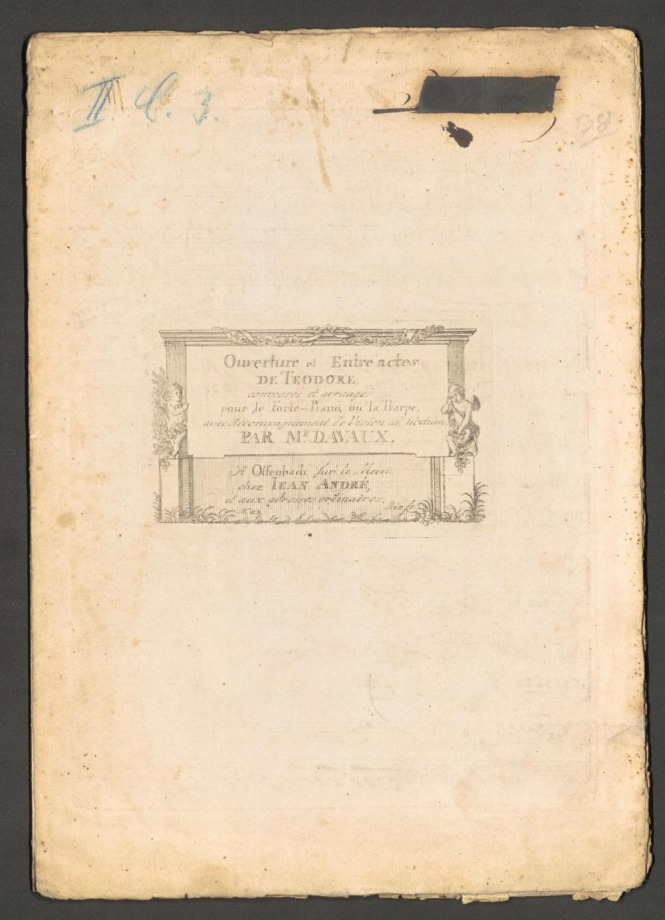 Ouverture et Entré actes de Teodore