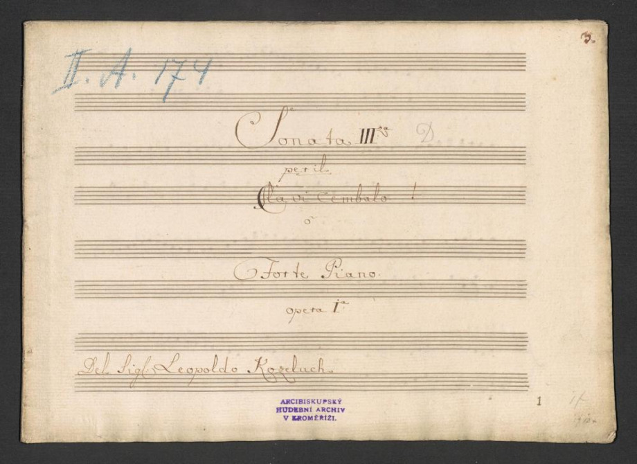 Sonata III. Op. I a