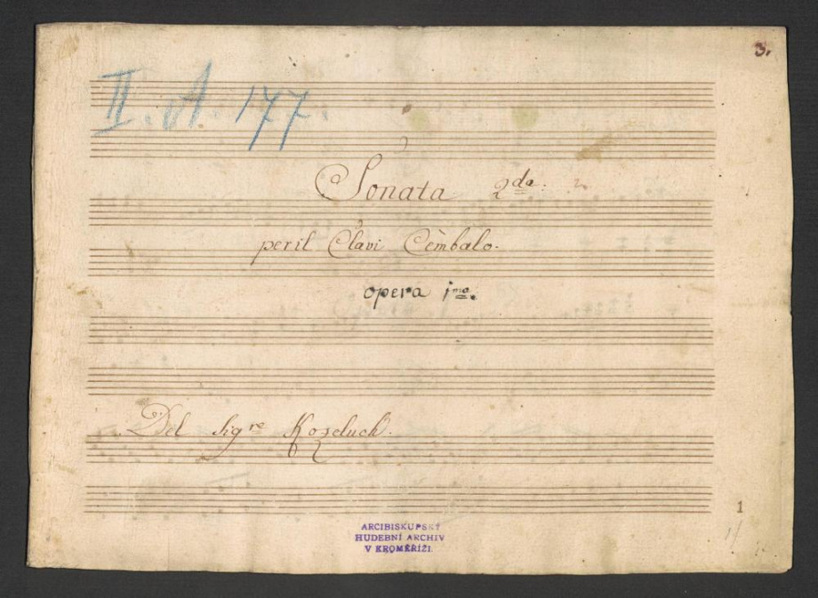 Sonata 2da. Opera 1mo