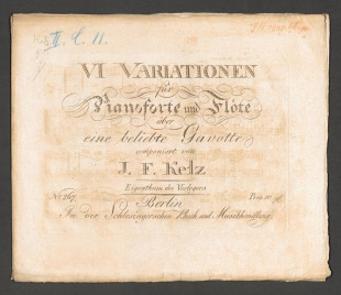 VI. Variationen über eine beliebte Gavotte