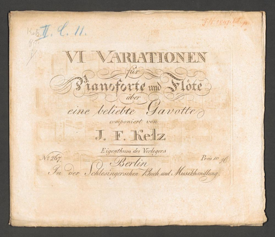 VI. Variationen über eine beliebte Gavotte