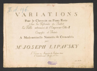 Variations: Sur la Pastorale du Ballet La Fille retrouveé de l'Empereur Otto II.