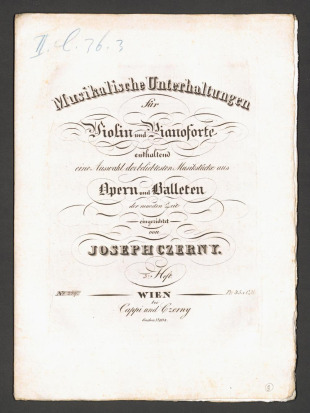 Chor der Griechen aus der Oper Die Belagerung von Corinthe