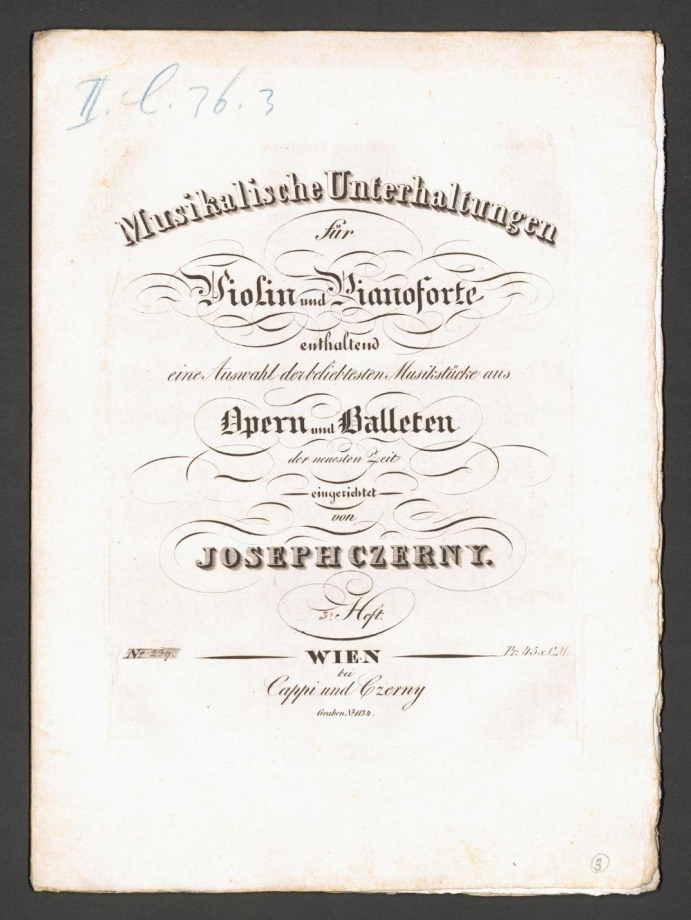 Chor der Griechen aus der Oper Die Belagerung von Corinthe