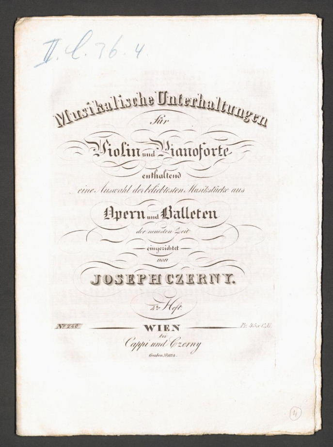 Duetto aus der Oper Moses in Egypten