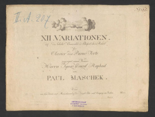 XII. Variationen, auf das beliebste Bauernlied