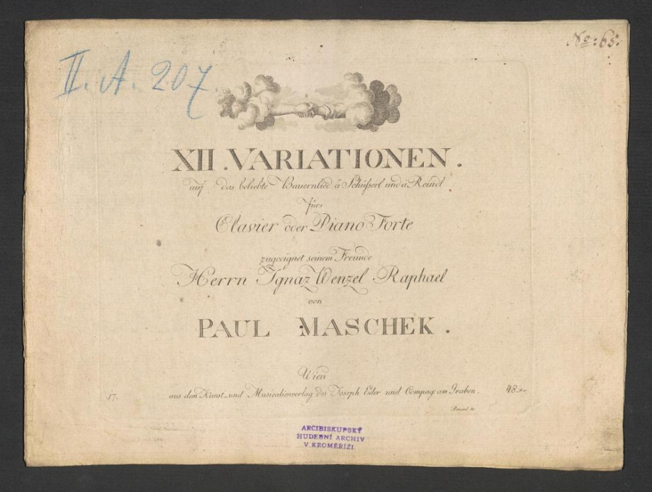 XII. Variationen, auf das beliebste Bauernlied
