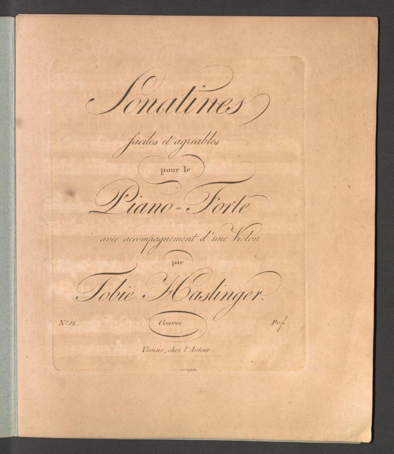 Sonatines faciles et agreables op. 12