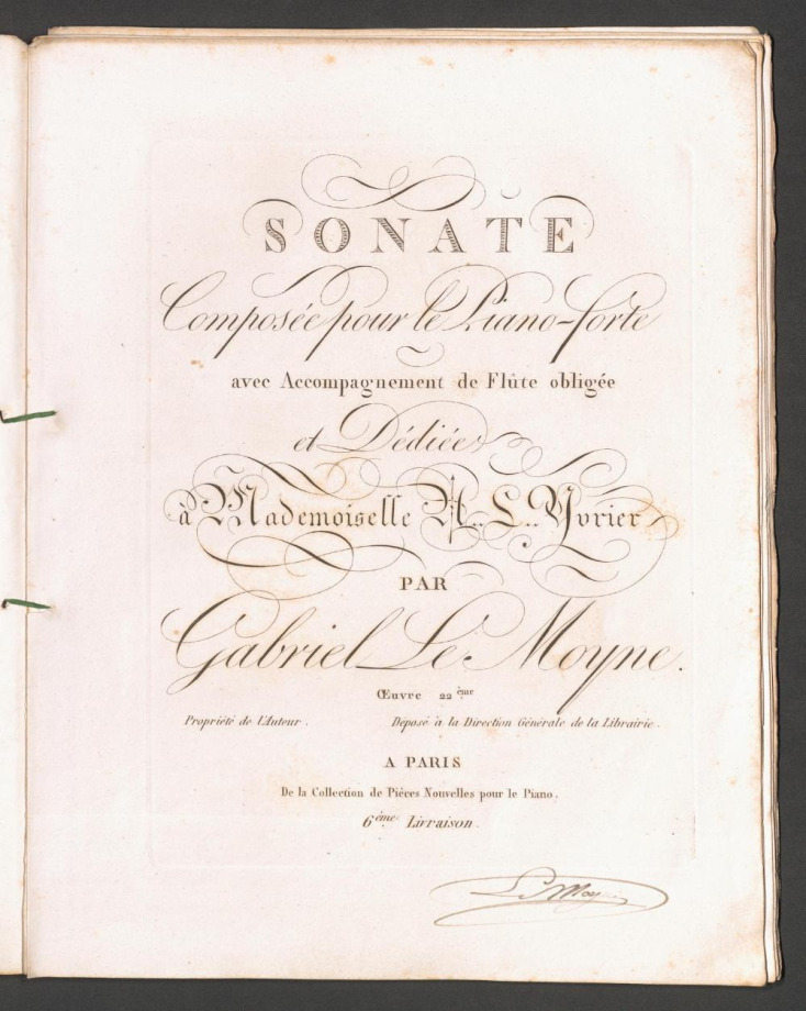 Sonate, Oeuvre 22éme