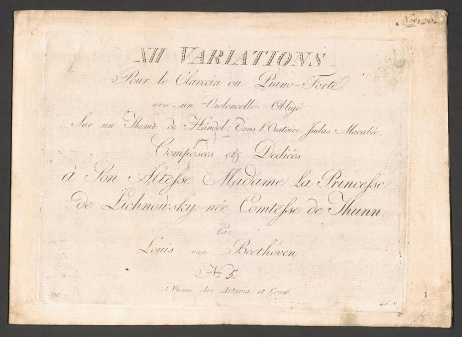 XII. Variations