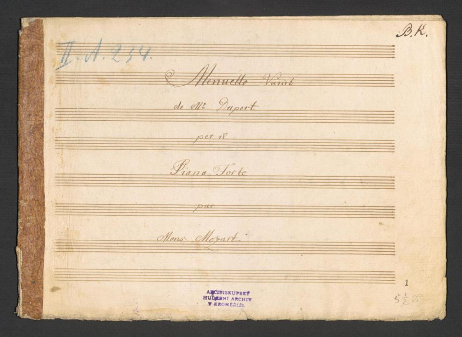 Menuetto Variet de M. Duport