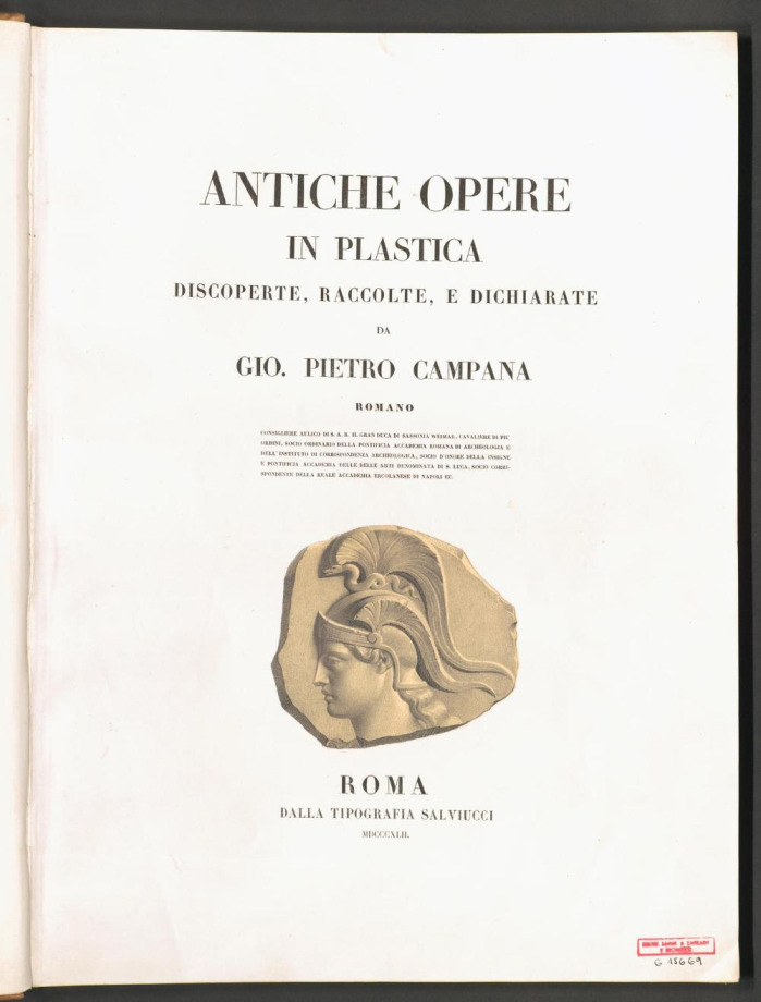 ANTICHE OPERE IN PLASTICA 