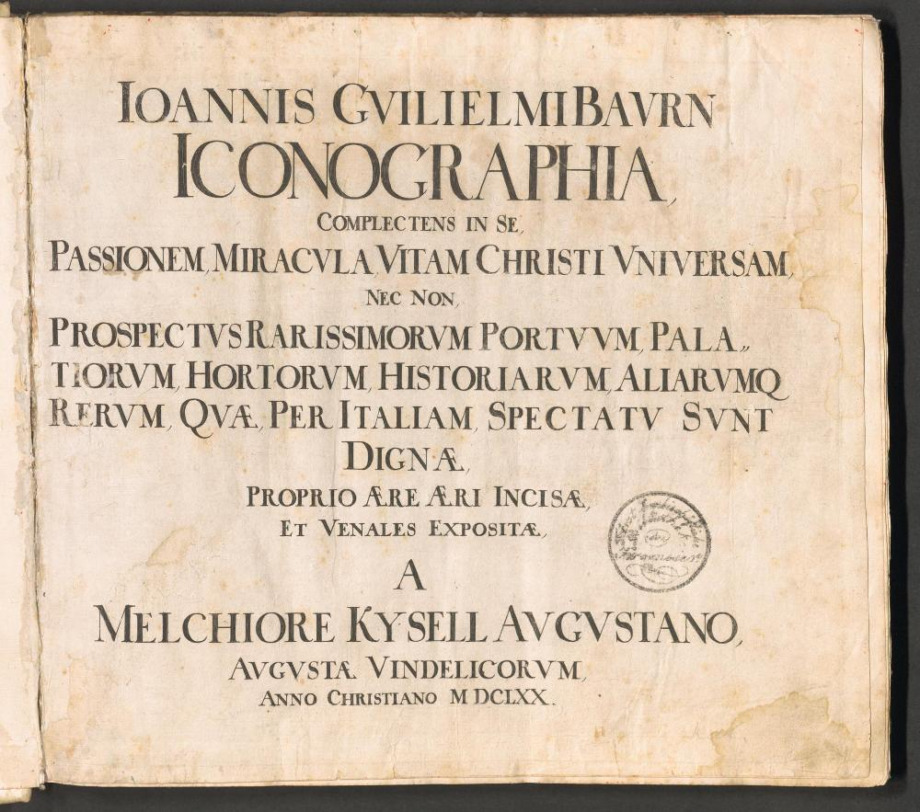IOANNIS GVILIELMI BAVRN ICONOGRAPHIA