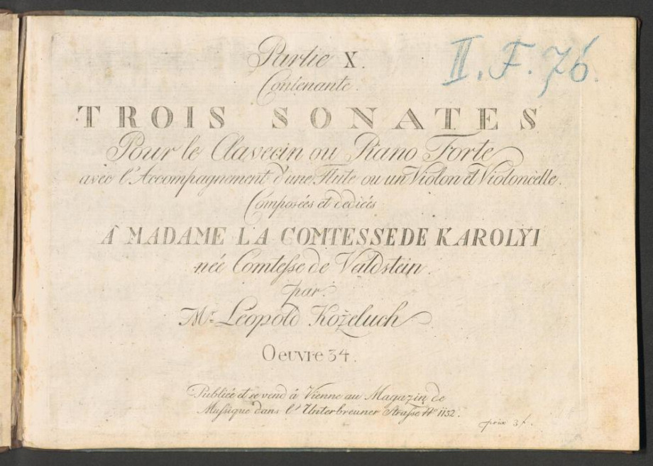 Trois Sonates, Oeuvre 34