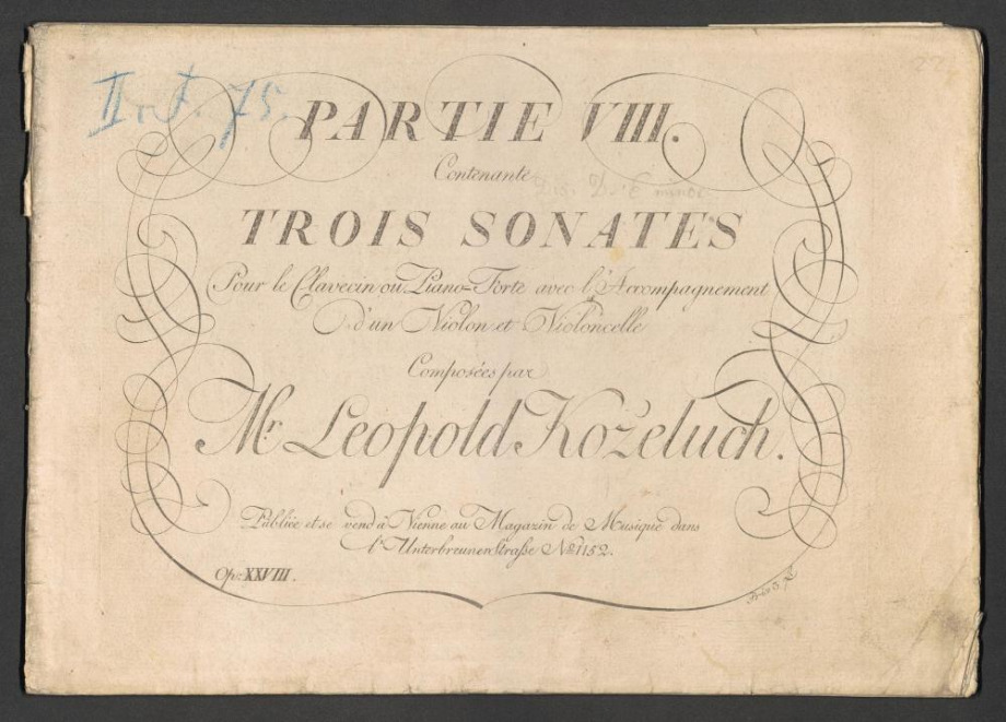 Trois Sonates, Op. XXVIII
