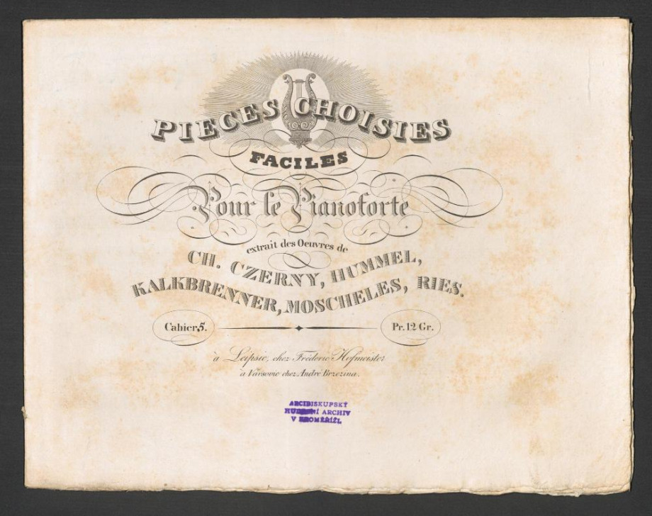 Pieces Choisies Faciles pour le Pianoforte