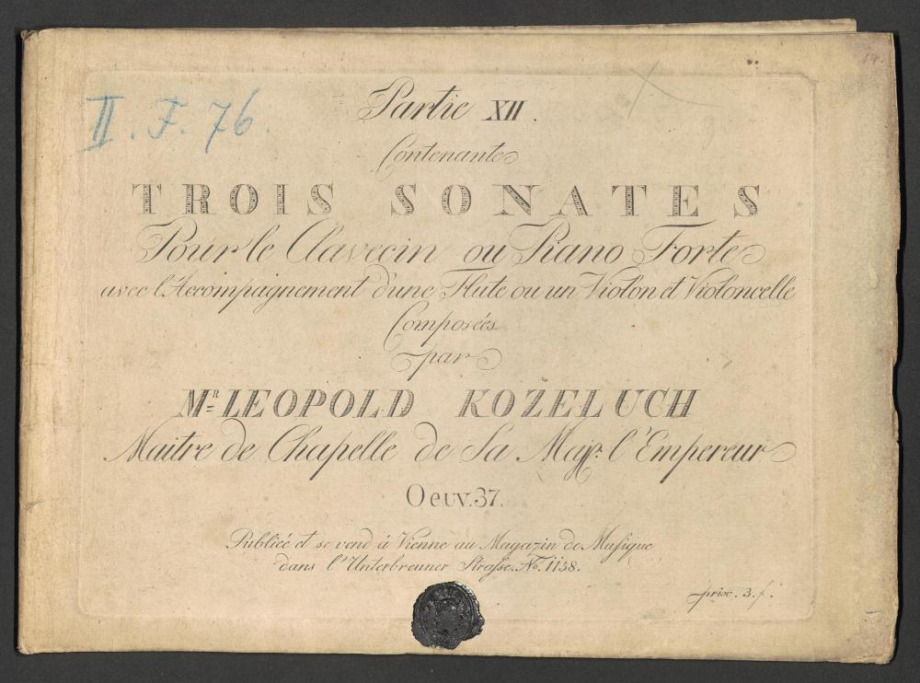 Trois Sonates, Oeuvre 37