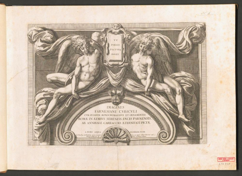 IMAGINES FARNESIANI CVBICVLI CVM IPSARVM MONOCHROMATIBVS ET ORNAMENTIS ROMAE