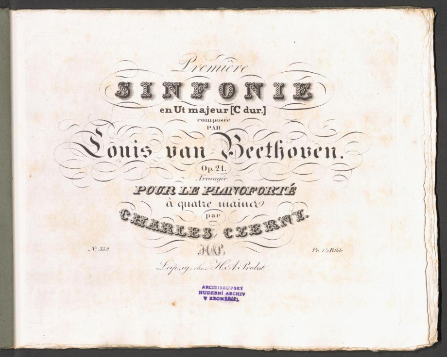 Premiere Sinfonie en Ut majeur (C-Dur)