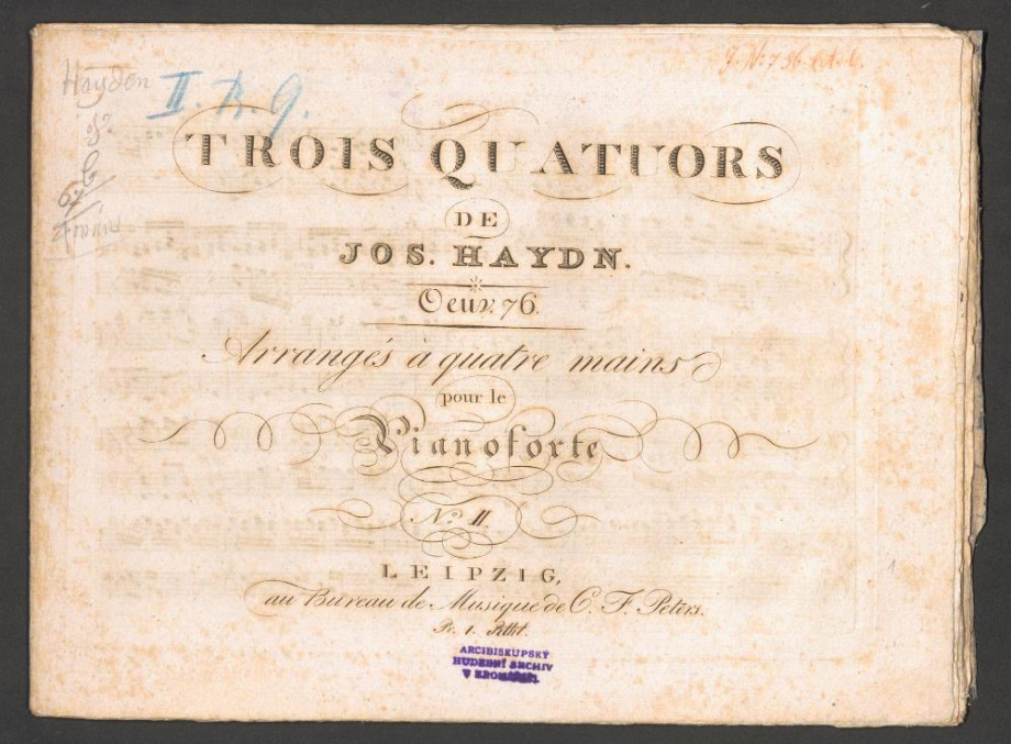 Trois quatuors No. II. op. 76