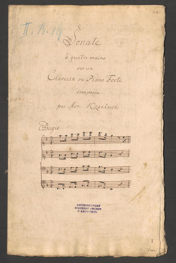 Sonata F. Quatro mains