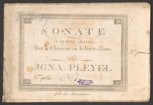 Sonate No. I.