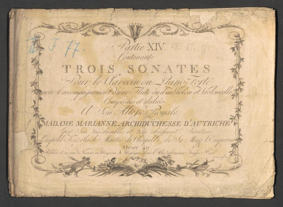 Trois Sonates, Oeuv. 40