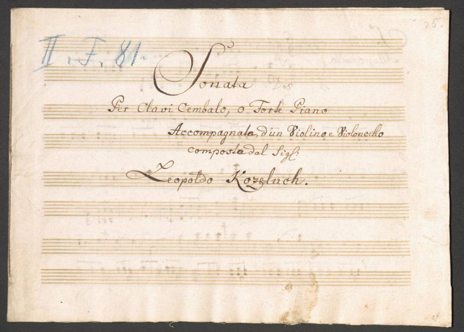 [III Sonates, oeuvre 3]