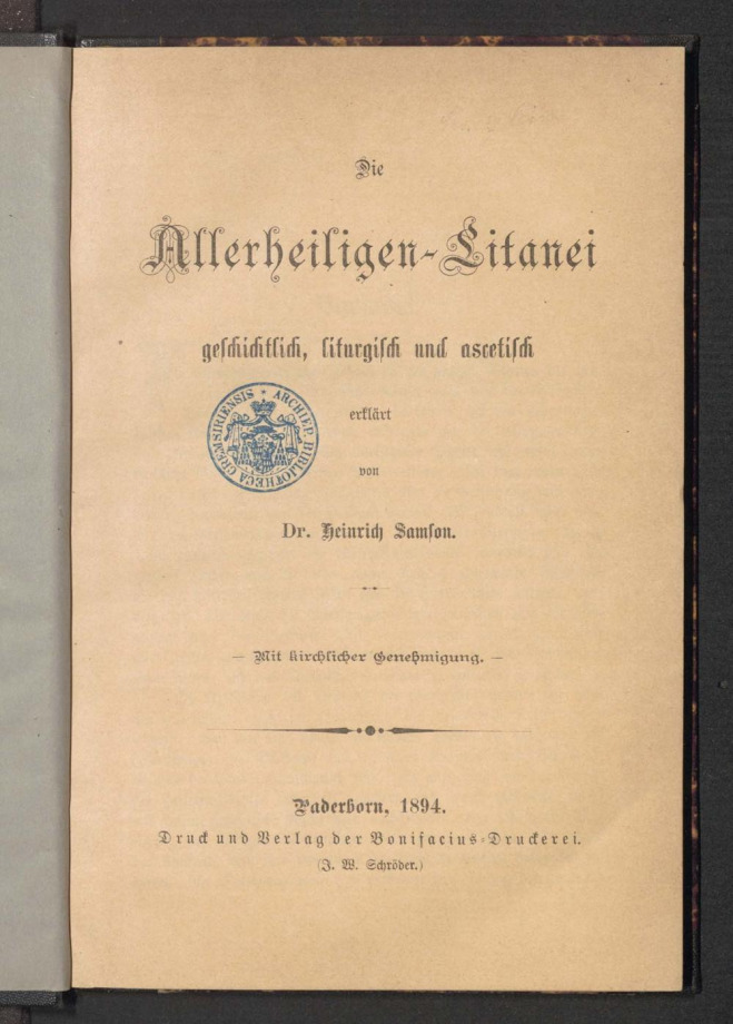 Die Allerheiligen-Litanei