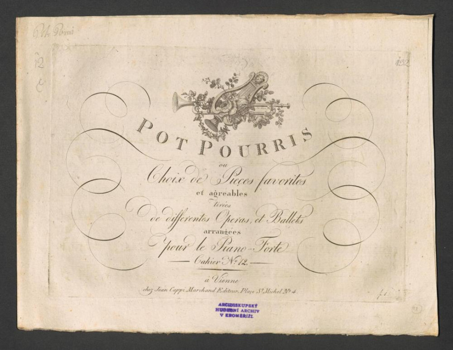 Pot pourris ou Choix de Pièces favorites et agréables tirées de differentes Operas, et Ballets