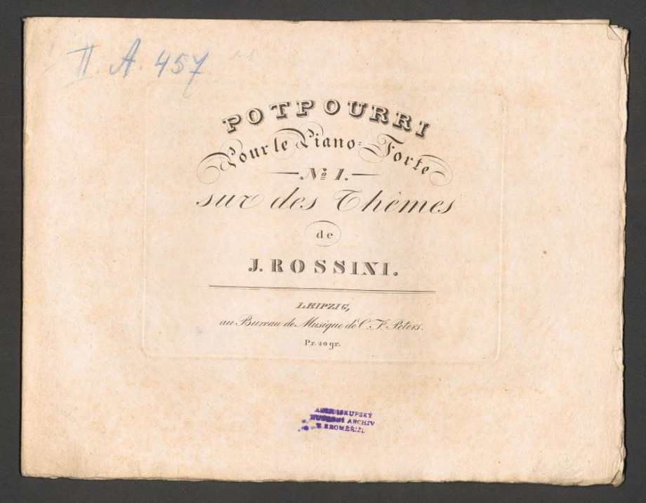 Potpourri pour le Piano-Forte sur des Themes de Rossini