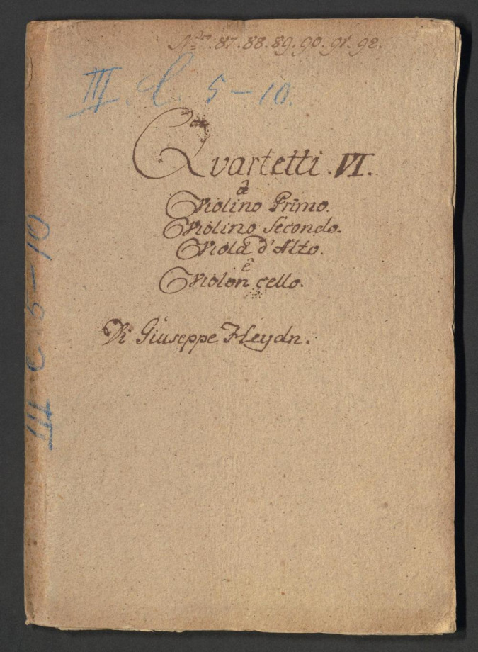 Quartetti VI. Divertimento in G, C, F, A, Eb, D