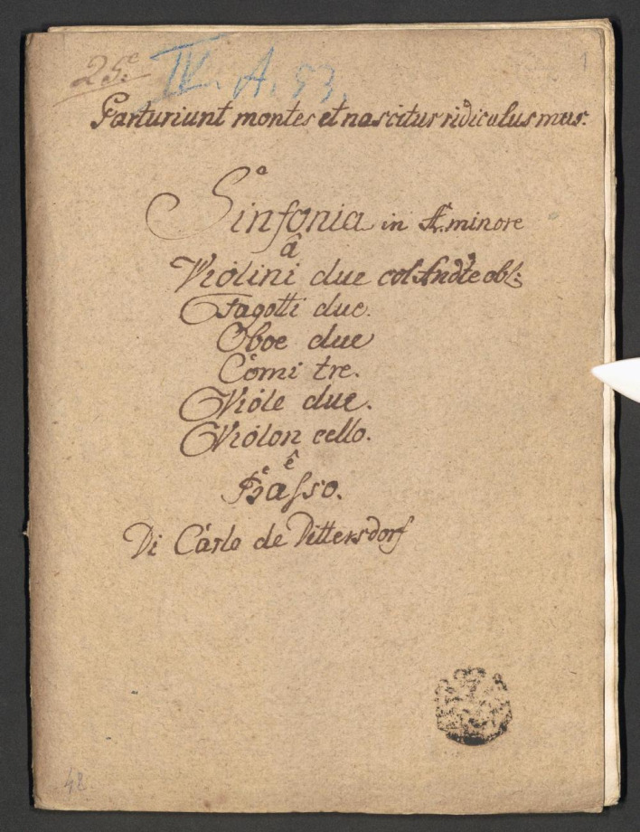 Sinfonia in A minore