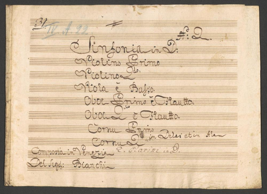 Sinfonia in D