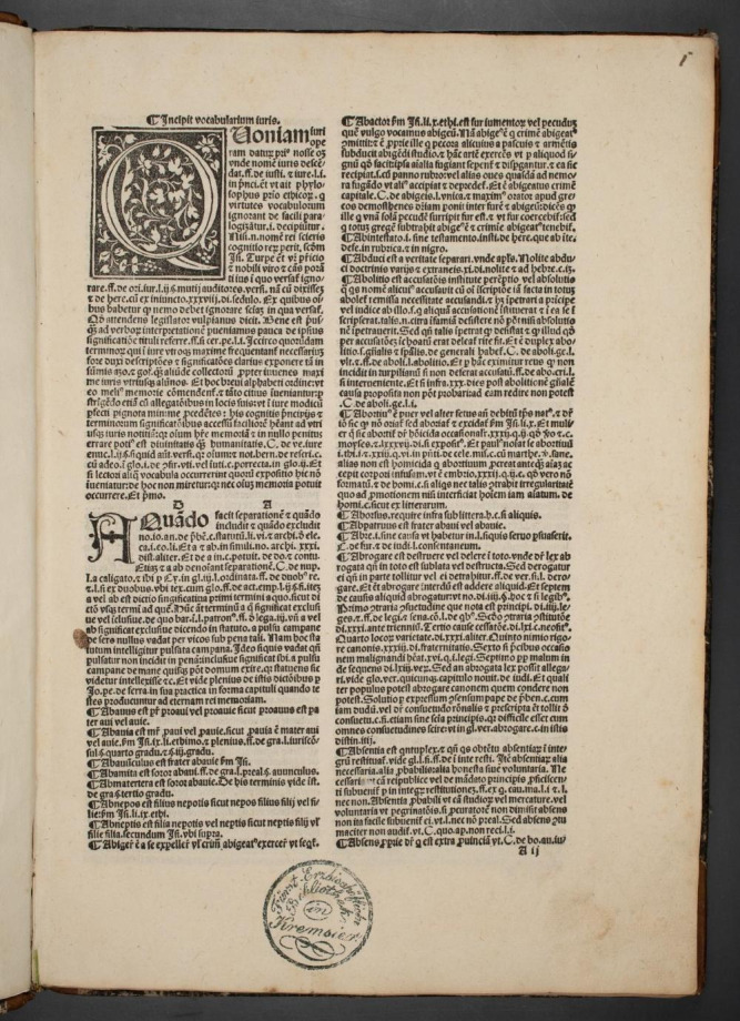 Vocabularius iuris utriusque 