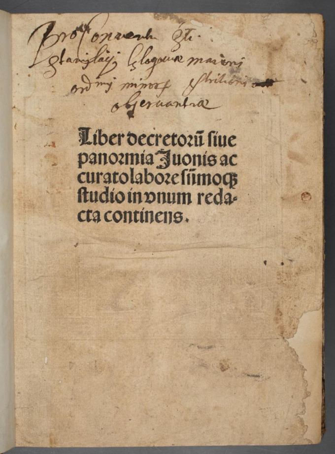 Liber decretorum, sive Panormia 