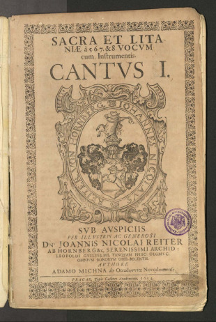 Sacra et Litaniae à 5. 6. 7. & 8. Vocum cum Instrumentis