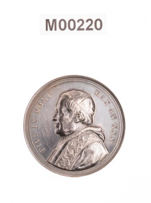 Medaile na vybavení ústavu chudých