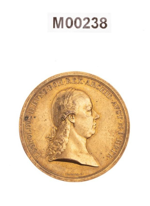 Medaile na císaře Leopolda II., 1790 - 1792