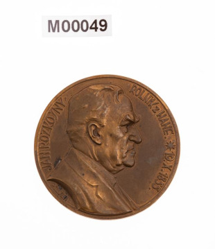 Medaile na 70 let rolníka Jana Rozkošného