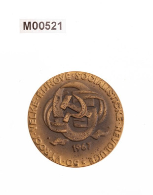 Medaile na 50 let Velké řijnové revoluce