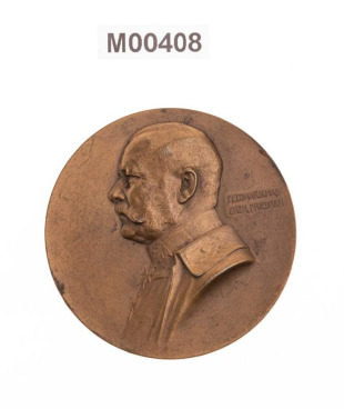 Medaile něnována polnímu maršálovi arcivévodovi Friedrichovi