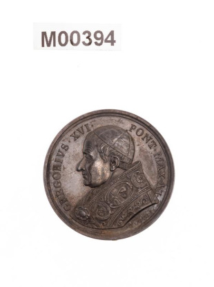 Medaile papeže Řehoře XVI 1831-1846 v prvním roce pontifikátu