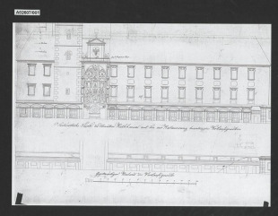 Plán přestavby krámů v radnici, Olomouc, Horní náměstí 583