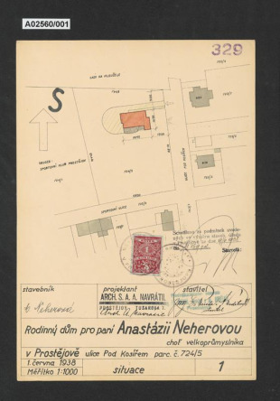 Vila Jana a Antonie Neherových, Prostějov, ul. Pod Kosířem 329/73