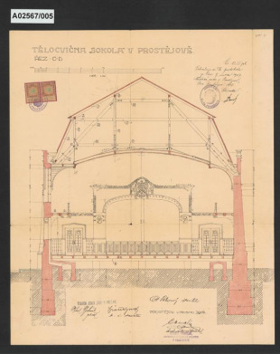 Sokolovna, Prostějov, Skálovo náměstí 173/4