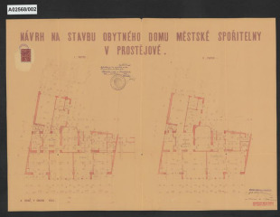 Nájemní dům Městské spořitelny, Prostějov, ul. Knihařská 137/10