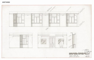 Studie interiéru výstavního sálu Oblastní galerie výtvarných umění (MUO), Olomouc, ul. Denisova 47