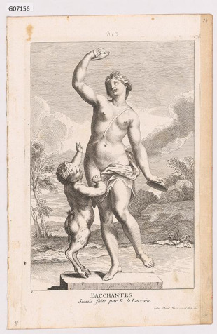 Bacchantka, podle sochy R. le Lorraina
